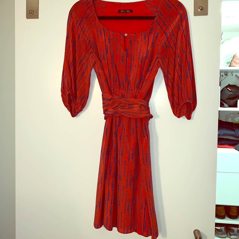 Alex & Alex 100% silk dress
